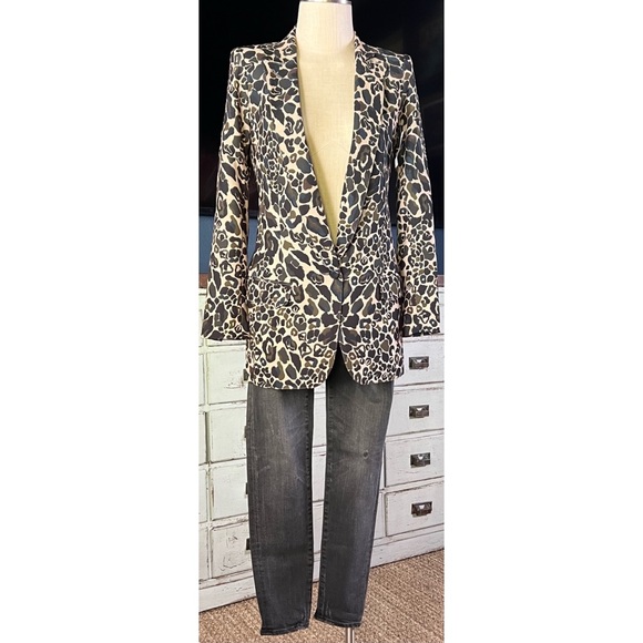 Smythe Leopard Blazer Jacket 2 - Picture 4 of 16